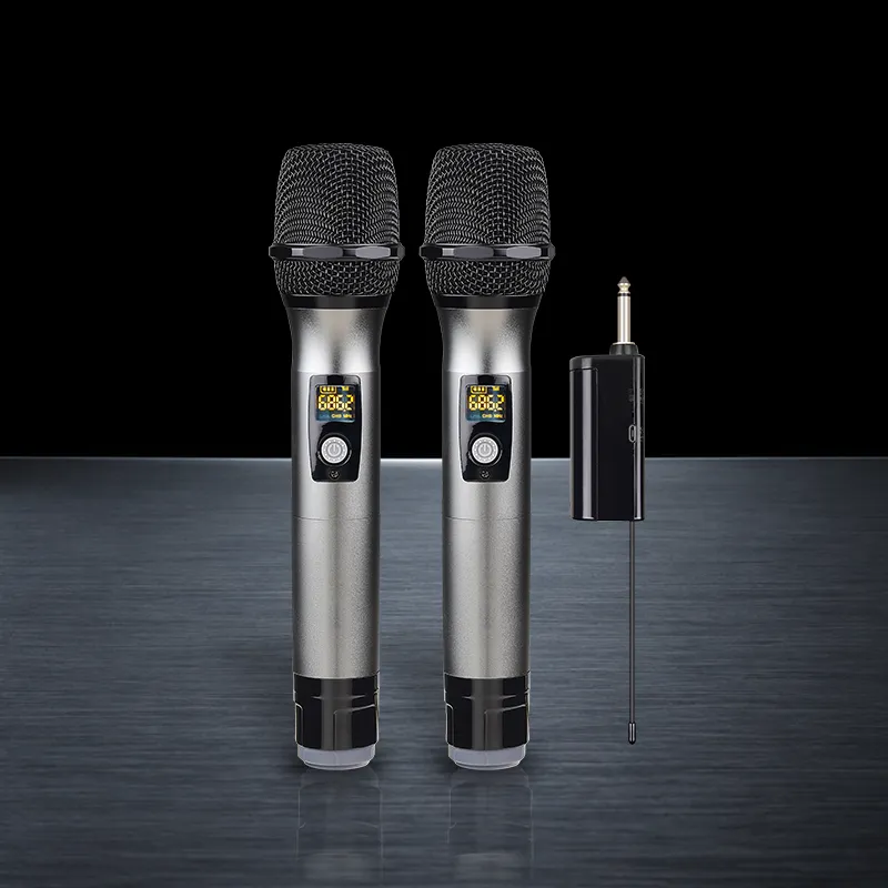 two U2 wireless universal microphone and one receiver