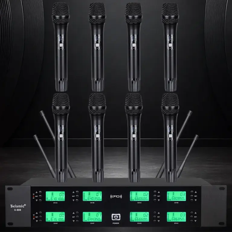 BEISMIC 808B receiver with handheld microphones