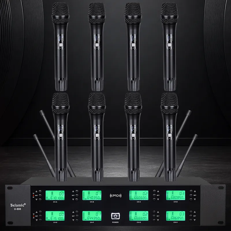 BEISMIC 808B receiver with handheld microphones