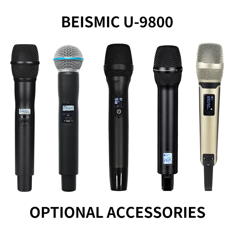 Optional BEISMIC U-9800 handheld microphone styles