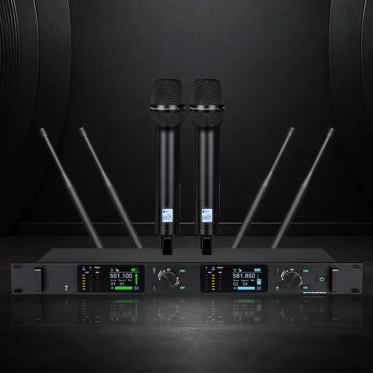BEISMIC U-9800 双通道真分集无线麦克风系统