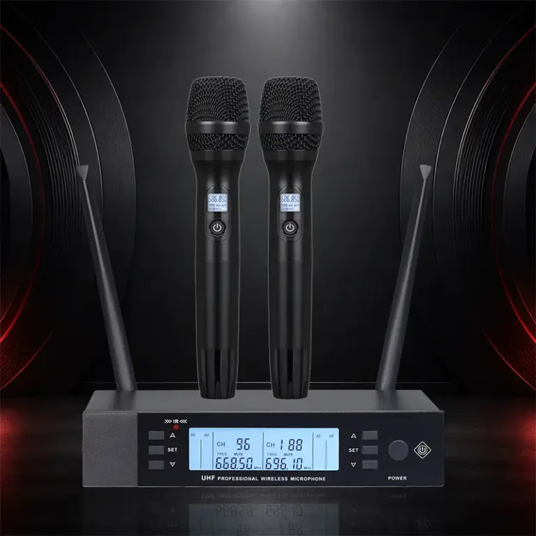BEISMIC VM500 dual handheld UHF wireless microphone with receiver